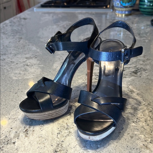 Coach Coach Dani Black Strappy Black Heels Size 7 - Picture 9 of 9
